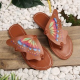 Casual Printing Butterfly Round Comfortable Shoes