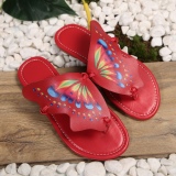 Casual Printing Butterfly Round Comfortable Shoes