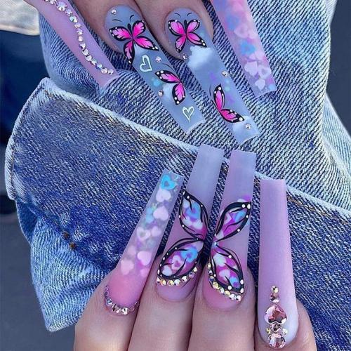 Daily Butterfly Rhinestone Nail Paste (Subject To The Actual Object )