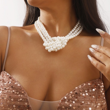 Daily Party Solid Pearl Necklaces