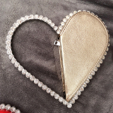 Casual Heart Shaped Patchwork Rhinestone Bags