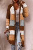 Casual Patchwork Contrast Outerwear