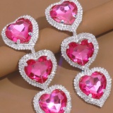 Casual Daily Party Heart Shaped Patchwork Rhinestone Earrings