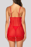 Sexy Solid Tear Backless Lingerie