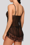 Sexy Solid Tear Backless Lingerie