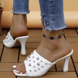 Casual Beading Solid Color Square Out Door Shoes (Heel Height 2.75in)