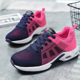 Casual Sportswear Patchwork Frenulum Contrast Round Comfortable Sport Running Shoes