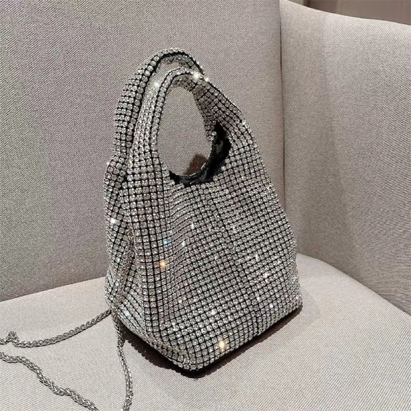 Celebrities Elegant Solid Chains Sequined Rhinestone Bags