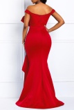 Sexy Formal Patchwork Backless Beading Off the Shoulder Long Dress Dresses