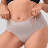 Sexy Solid Basic Plus Size Underwear