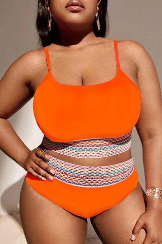 Sportswear Color Block Patchwork Swimwears(With Paddings)
