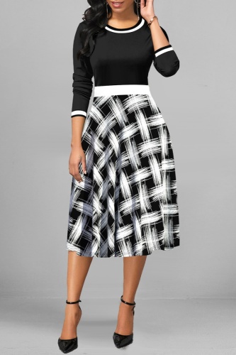 Wholesale Casual Solid Patchwork V Neck Short Sleeve Dresses K103459 Online