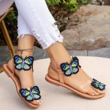 Casual Patchwork Butterfly Round Comfortable Shoes