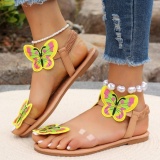 Casual Patchwork Butterfly Round Comfortable Shoes