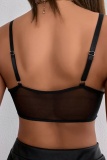 Sexy Casual Solid See-through Backless Spaghetti Strap Tops
