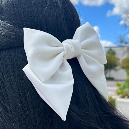 Casual Solid With Bow Hairpin