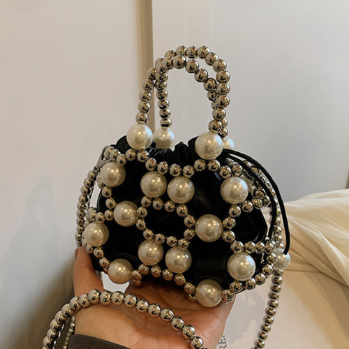 Casual Patchwork Pearl Bags