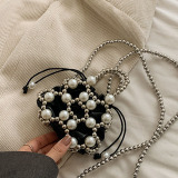 Casual Patchwork Pearl Bags
