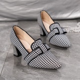 Casual Patchwork Pointed Out Door Wedges Shoes (Heel Height 2.75in)