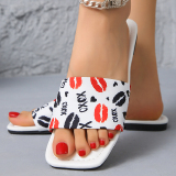 Casual Patchwork Printing Square Comfortable Shoes