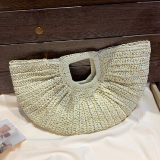 Casual Daily Solid Weave Bags