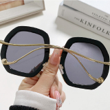 Casual Solid Patchwork Sunglasses