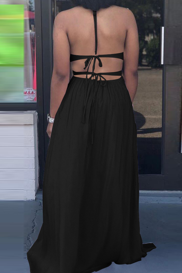 Saashi Hollow Out Slim Maxi Dress, Sheath Fit for Streetwear Party Looks