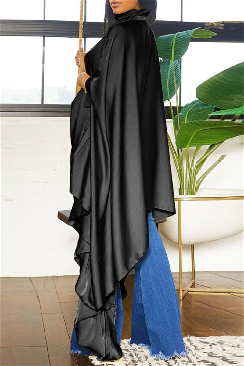 Wholesale Casual Solid Asymmetrical Shirt Collar Tops K102620 Online