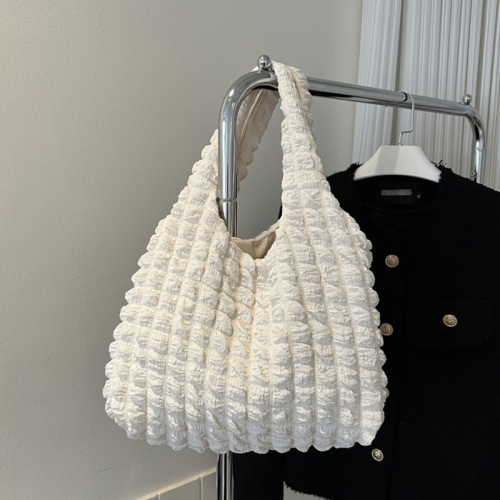 Casual Simplicity Plaid Solid Fold Contrast Bags