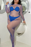 Sexy Solid Hollowed Out See-through Lingerie