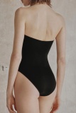 Sexy Patchwork Hollowed Out Backless Contrast Swimwears (With Paddings)