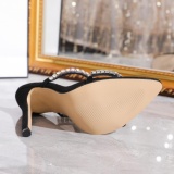 Casual Party Patchwork Rhinestone Pointed Shoes (Heel Height 4.53in)
