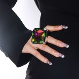Casual Party Patchwork Rhinestone Rings