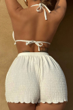 Sportswear Solid Patchwork Draw String 3 Piece Sets(With Paddings)