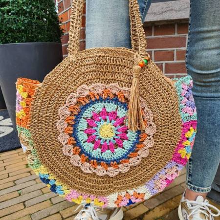 Casual Daily Patchwork Weave Bags