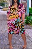 Casual Solid Basic V Neck Short Sleeve Short Sleeve Dress