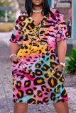 Casual Solid Basic V Neck Short Sleeve Short Sleeve Dress