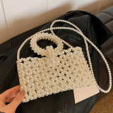 Casual Solid Pearl Weave Bags