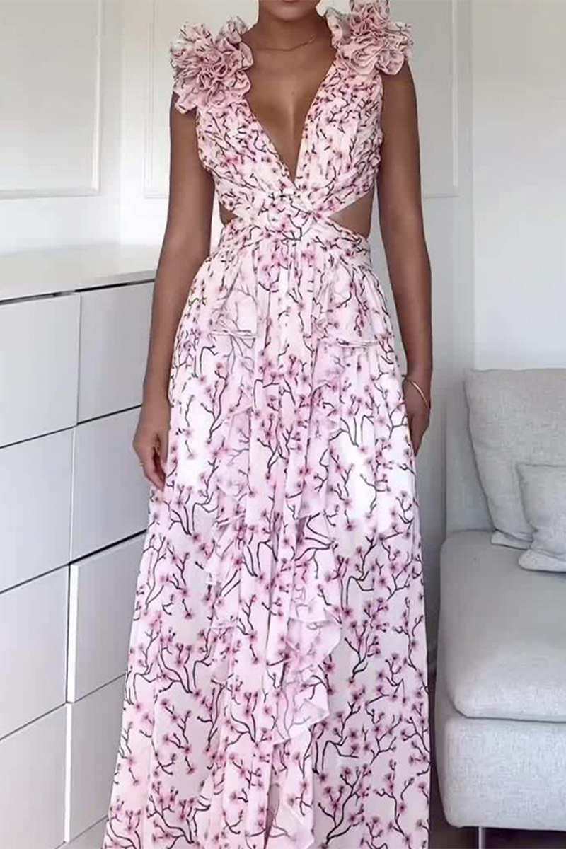 Hollowed-out Waist Dress
