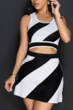 Casual Sweet Street Sportswear Daily Simplicity Sleeveless Two Pieces