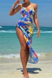 Sexy Print Backless Swimwears (With Paddings)