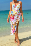 Sexy Print Backless Swimwears (With Paddings)