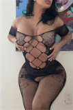 Sexy Living Solid Hollowed Out See-through Lingerie
