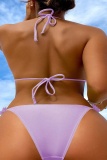 Sexy Solid Bandage Backless Swimwears (With Paddings)