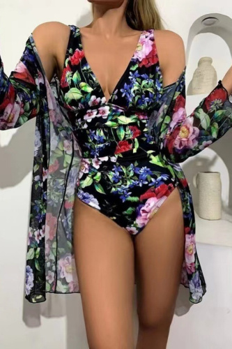 Sexy Print Patchwork Swimwears  (With Paddings)
