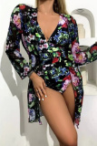Sexy Print Patchwork Swimwears  (With Paddings)