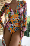 Sexy Print Patchwork Swimwears  (With Paddings)