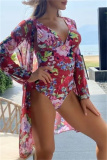 Sexy Print Patchwork Swimwears  (With Paddings)
