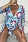 Sexy Print Patchwork Swimwears  (With Paddings)