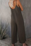 Sexy Casual Print Backless Spaghetti Strap Regular Jumpsuits